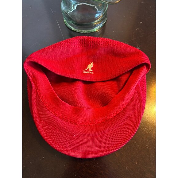 Kangol Tropic 504 Ventair Cap Large Red Lightweight Breathable Knit Stylish Hat - Picture 15 of 15